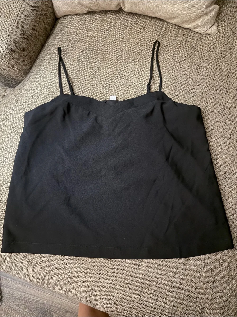 J. Crew Black Straps top